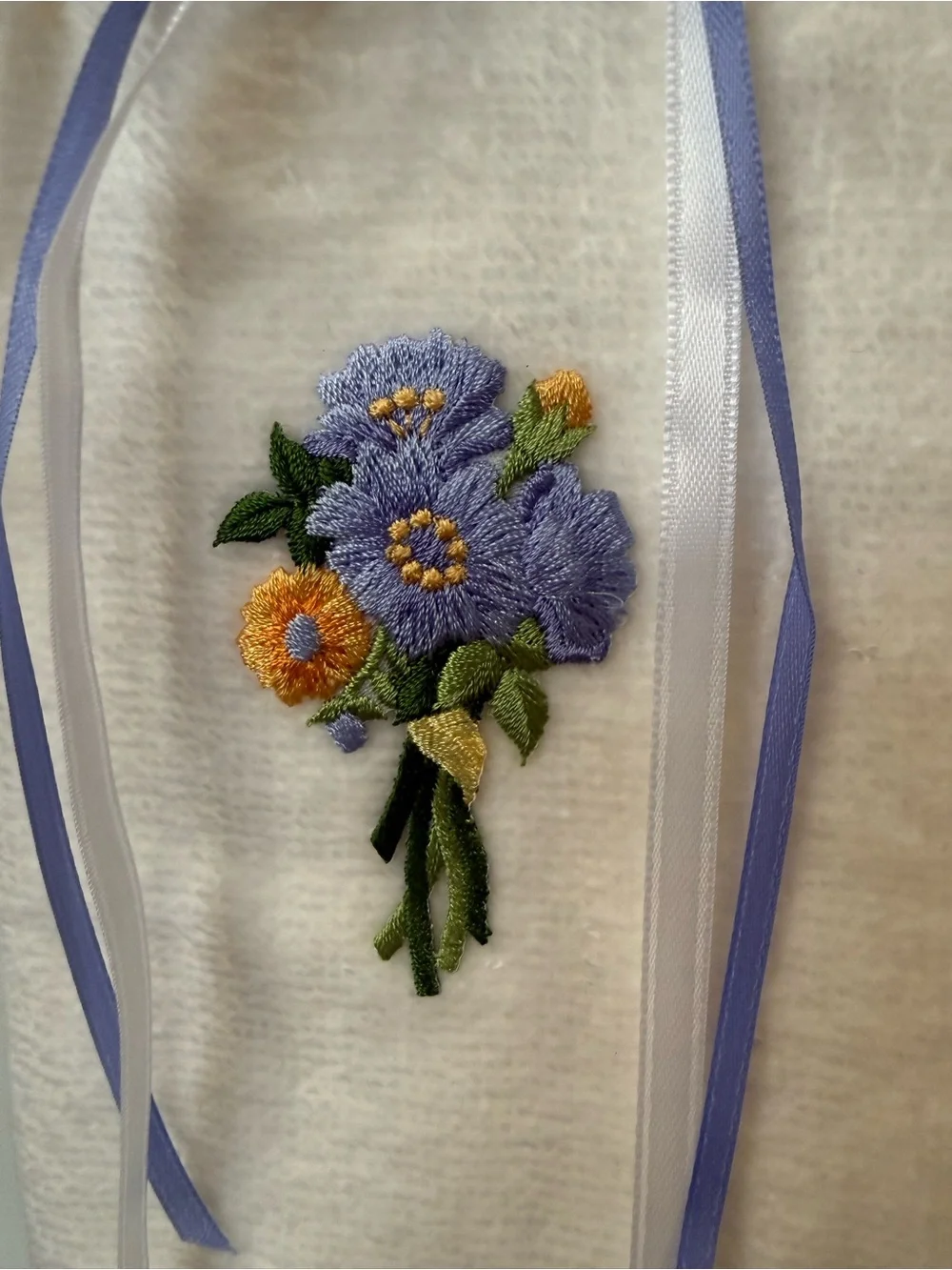 💐 Hand Crafted White Hand Towel & Spare Toilet Paper Holder with Lace Trim 💐